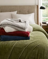 Arch Studio Ribbed Plush Blanket Macys Exclusive