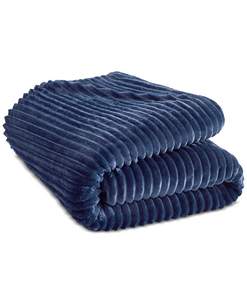 Arch Studio Ribbed Plush Blanket, Full/Queen, Macy's Exclusive