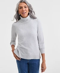 Style & Co Women's Long-Sleeve Turtleneck Sweater, Created for Macy's