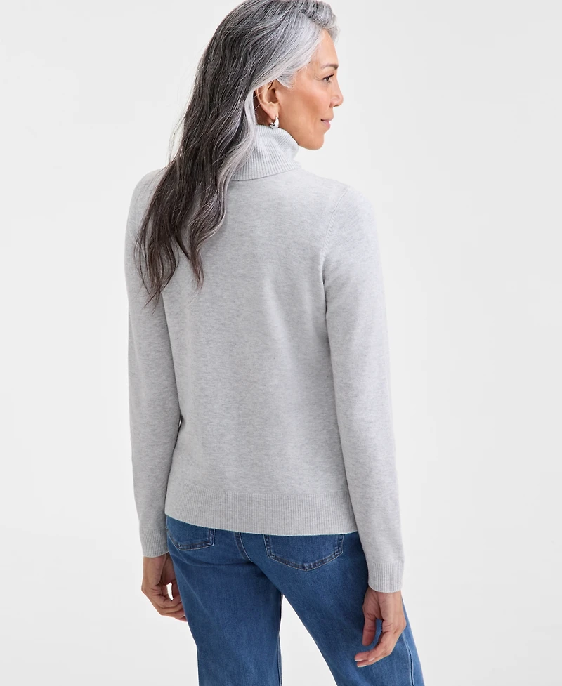 Style & Co Women's Long-Sleeve Turtleneck Sweater, Created for Macy's
