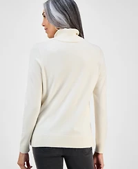 Style & Co Women's Long-Sleeve Turtleneck Sweater, Created for Macy's