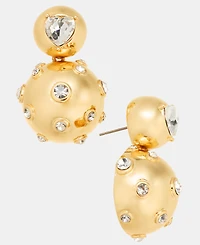 On 34th Crystal Half Bead Drop Earrings, Macy's Exclusive