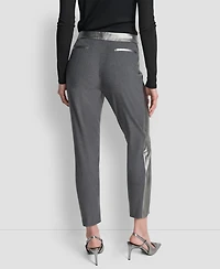 Dkny Women's Mid-Rise Tuxedo Pants