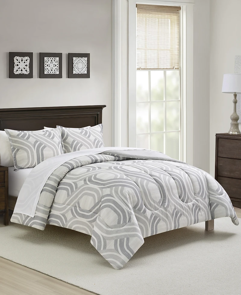 Sunham Ansiey Geometric 3-Pc. Comforter Sets