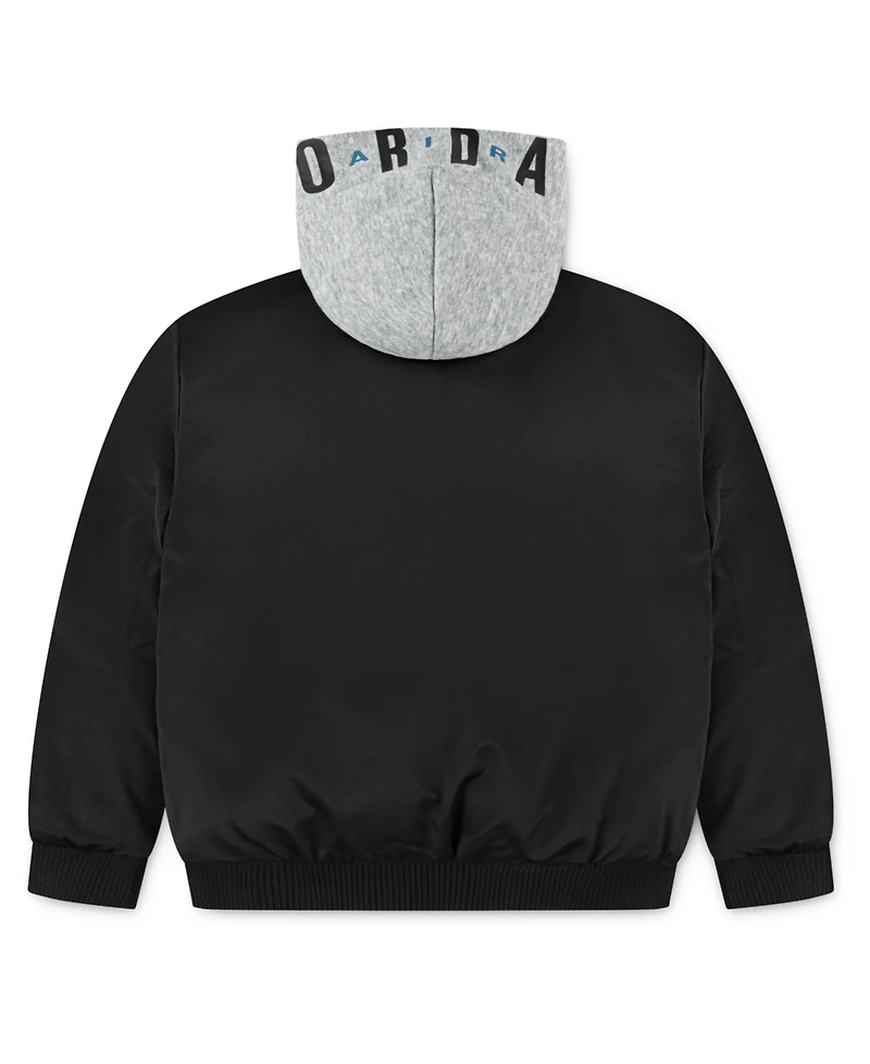 Jordan Toddler and Little Boys Big Logo Hooded Bomber Jacket