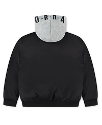 Jordan Toddler and Little Boys Big Logo Hooded Bomber Jacket