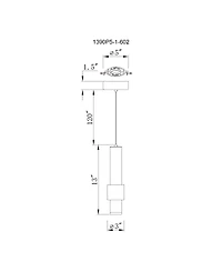 Cwi Lighting 15.5" Metal Lena Led Integrated Mini Pendant