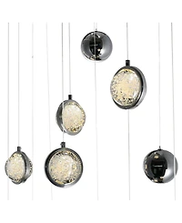 Cwi Lighting 37" Metal Salvador Led Integrated Chandelier