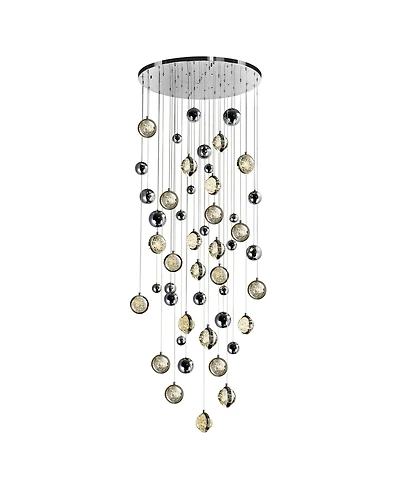 Cwi Lighting 89" Metal Salvador Led Integrated Chandelier