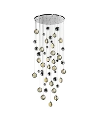 Cwi Lighting 89" Metal Salvador Led Integrated Chandelier