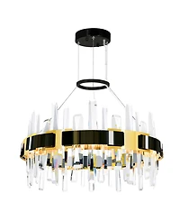 Cwi Lighting 26" Metal Aya Led Integrated Chandelier