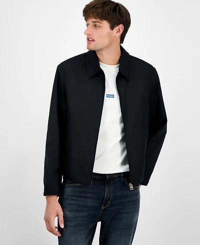 Hugo Boss Men's Bapo Harrington Mid-Weight Regular Fit Wax Jacket