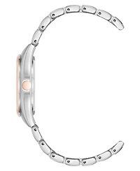 Anne Klein Women's Quartz Easy-to-Read Gray and Two-Tone Metal Alloy Watch, 34mm