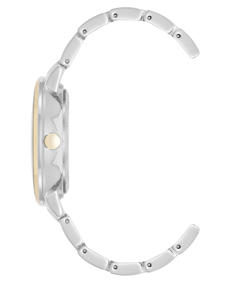 Anne Klein Women's Quartz Premium Silver-Tone and Gold-Tone Metal Alloy Watch, 35mm