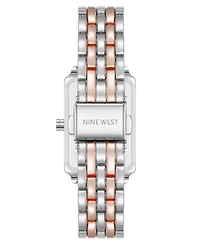 Anne Klein Women's Quartz Casual Silver-Tone and Rose Gold-Tone Metal Alloy Watch, 23mm