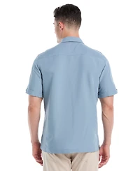 Cubavera Men's Geo-Pattern Short Sleeve Button Down Shirt