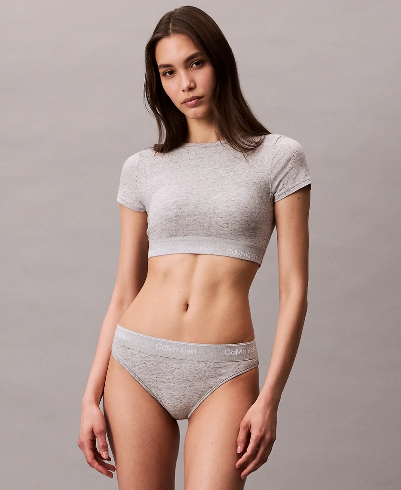 Calvin Klein Women's Icon Cotton Stretch Tanga Underwear QF8333