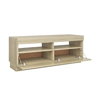 Tv Stand with Led Lights Sonoma Oak 39.4"x13.8"x15.7"