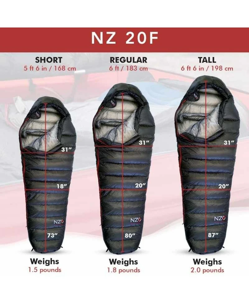 Near Zero Nz 20 Mummy Sleeping Bag