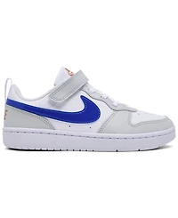 Nike Little Kids Court Borough Low Recraft Fastening Strap Casual Sneakers from Finish Line