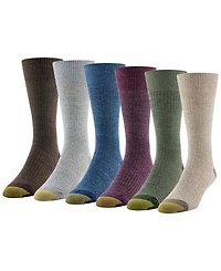 Gold Toe Men's 6-Pack Casual Stanton Socks