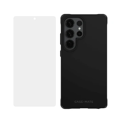 Case-Mate Protection Pack Tough Case and FlexiShield Screen Protector for Samsung Galaxy S 2025 Large-Black