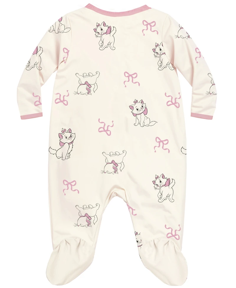Disney Baby Girls 2-Piece Marie The Cat Sleep N Play Coverall and Headband Set