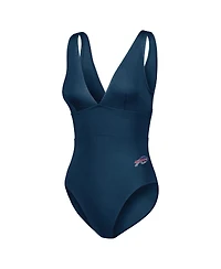 Tommy Bahama Women's Royal Buffalo Bills Palm Modern V-Neck One-Piece Swimsuit
