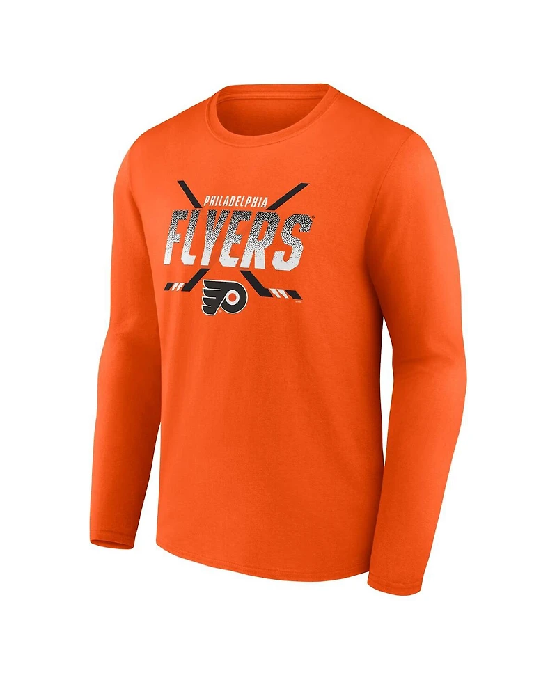 Fanatics Men's Orange Philadelphia Flyers Covert Long Sleeve T-Shirt