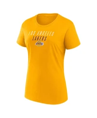 Fanatics Women's Gold Los Angeles Lakers T-Shirt