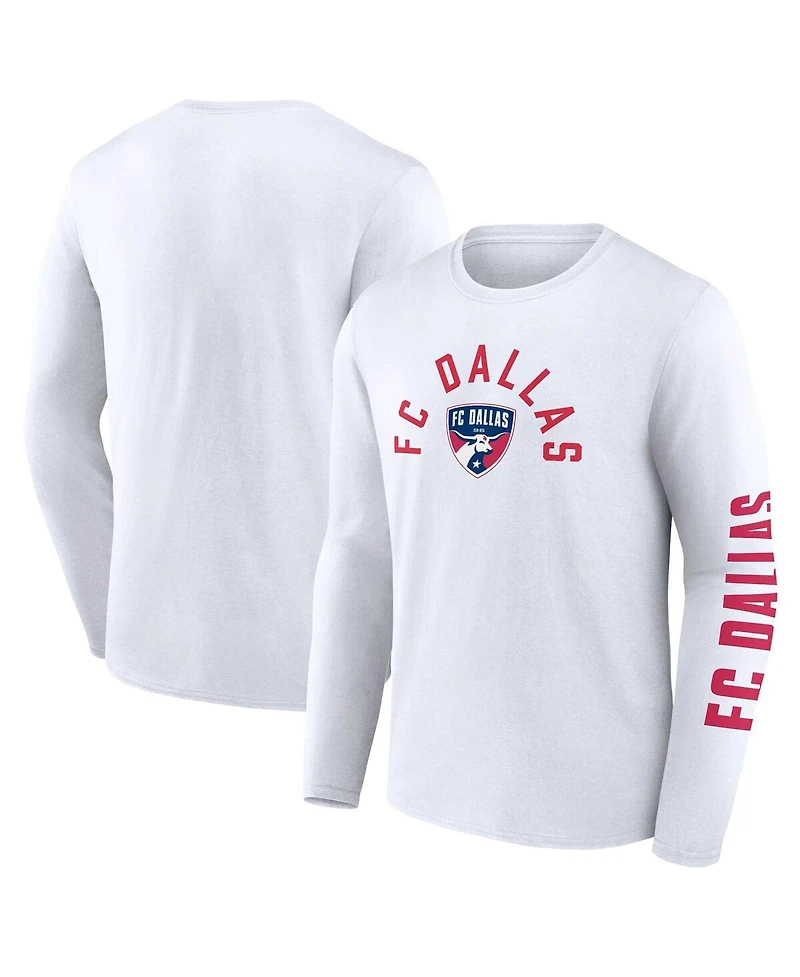 Fanatics Men's White Fc Dallas Component Long Sleeve T-Shirt