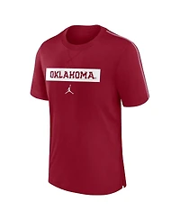 Jordan Men's Crimson Oklahoma Sooners 2024 Sideline Player Performance Tri-Blend T-Shirt