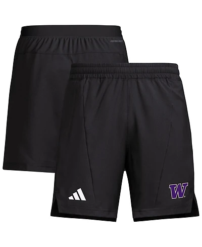Adidas Men's Black Washington Huskies Program Woven Training Shorts