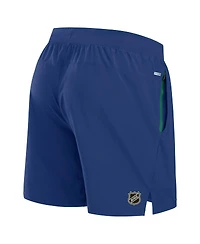 Fanatics Men's Blue Vancouver Canucks Authentic Pro Rink Performance Shorts