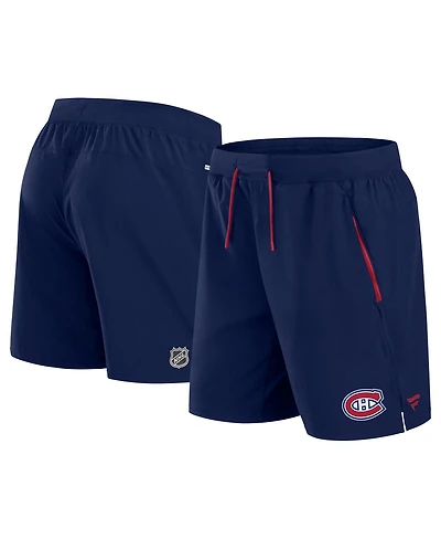 Fanatics Men's Navy Montreal Canadiens Authentic Pro Rink Performance Shorts