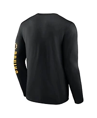 Fanatics Men's Black Boston Bruins Headline Long Sleeve T-Shirt