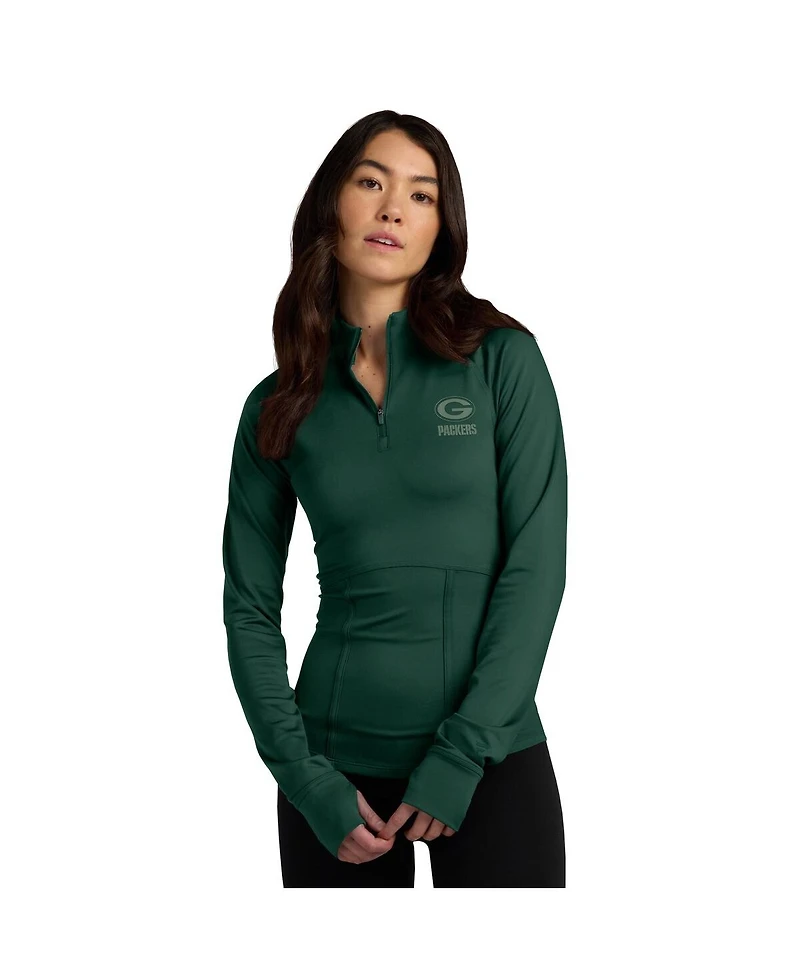 Fanatics Women's Green Bay Packers Elements Raglan Quarter-Zip Jacket