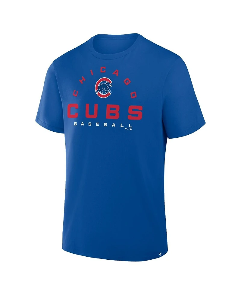 Fanatics Men's Royal Chicago Cubs Clubhouse Legacy Primary Play T-Shirt