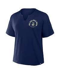 Fanatics Women's Navy Philadelphia Union Bicycle Kick Stadium Slub T-Shirt
