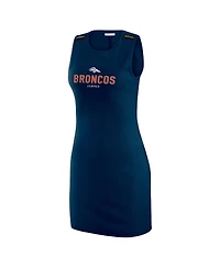 Wear by Erin Andrews Women's Navy Denver Broncos Ribbed Tank Dress