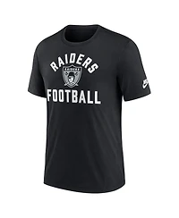 Nike Men's Black Las Vegas Raiders Favorable Timeline Tri-Blend T-Shirt