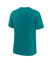 Nike Men's Aqua Miami Dolphins Favorable Timeline Tri-Blend T-Shirt