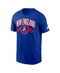 Nike Men's Royal New England Patriots Rewind Front and Back Hit Essential T-Shirt