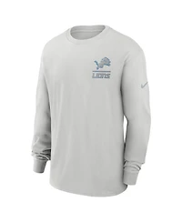 Nike Men's Gray Detroit Lions Essential Heavy Max90 Long Sleeve T-Shirt