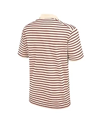 Nike Men's Cream Florida State Seminoles Solid Foundation Striped Performance Polo Shirt