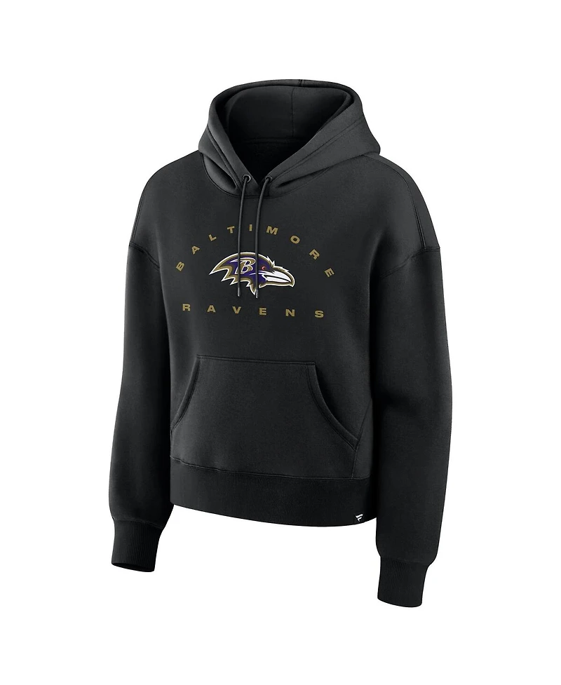 Fanatics Women's Black Baltimore Ravens Eligible Receiver Legacy Pullover Hoodie