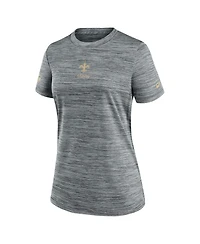 Nike Women's Gray New Orleans Saints Sideline Velocity Performance T-Shirt
