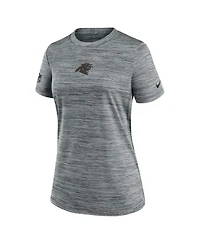 Nike Women's Gray Carolina Panthers Sideline Velocity Performance T-Shirt