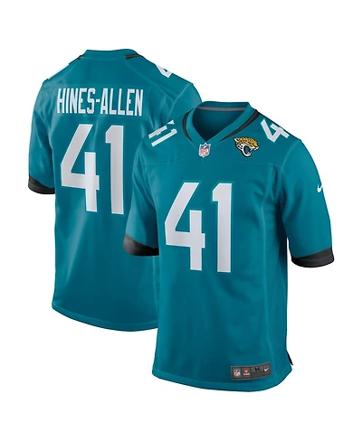 Nike Men's Josh Hines-Allen Teal Jacksonville Jaguars Player Game Jersey