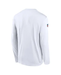 Nike Men's White New York Jets Legend Small Logo Performance Long Sleeve T-Shirt